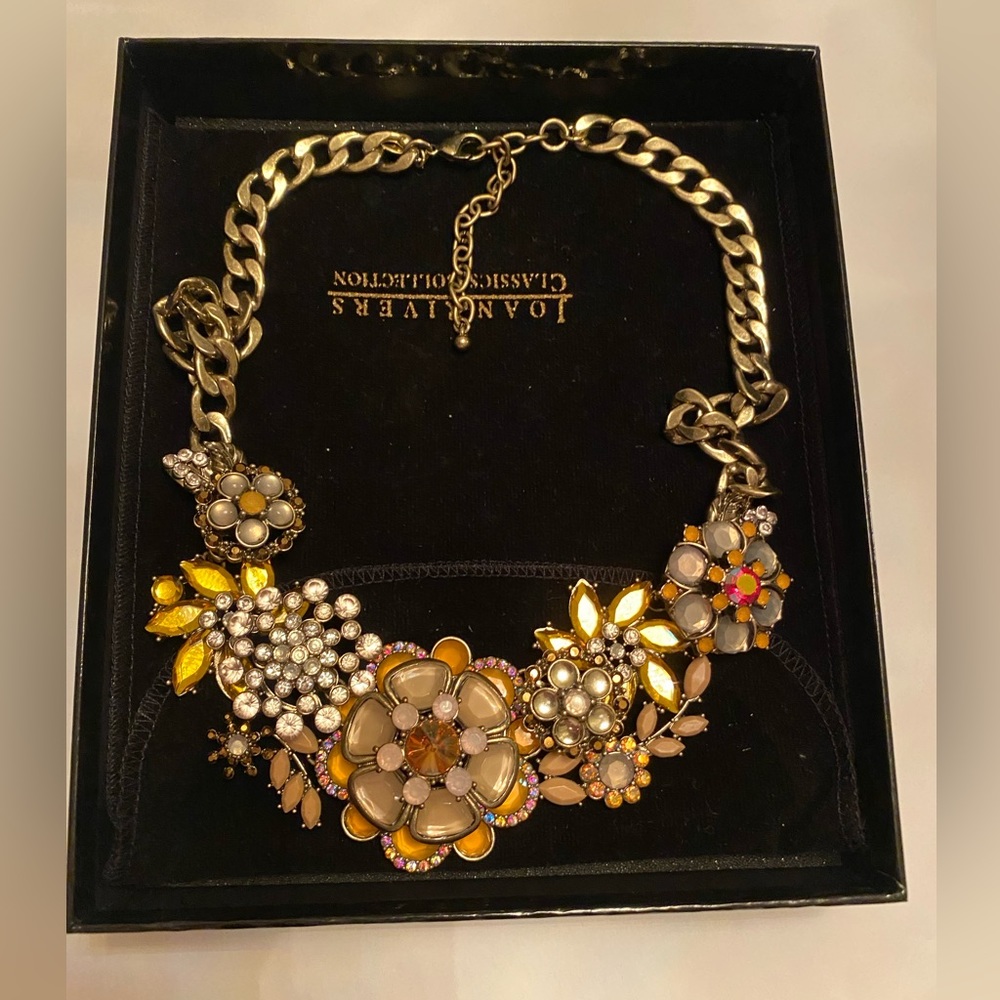 Vintage Joan Rivers Classic Collection Bouquet Garden Statement Necklace NIB